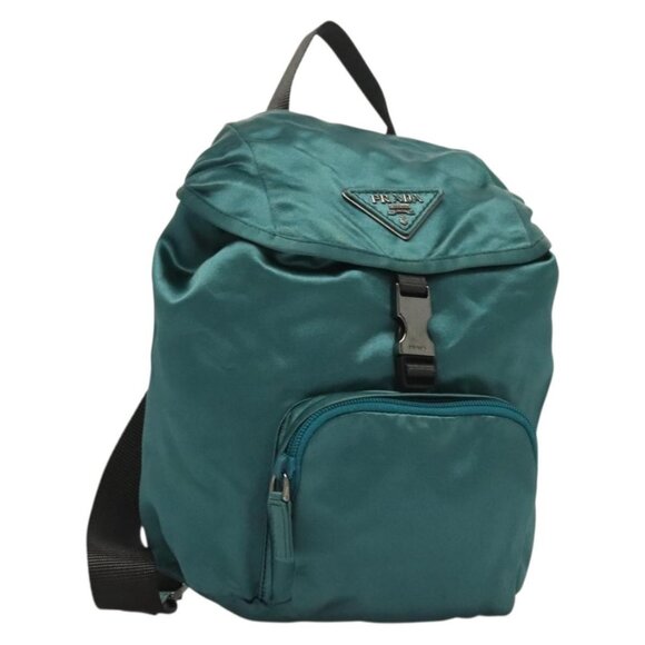 PRADA Backpack Satin Blue Auth - Picture 1 of 15